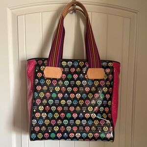 Consuela Multicolor Sugar Skull Tote